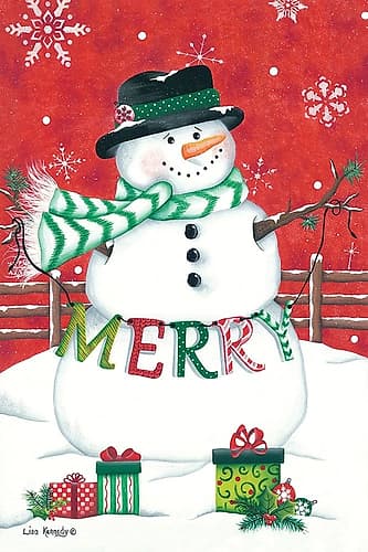 Hope Snowman Art Print