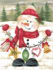 Snowmans Garland Art Print