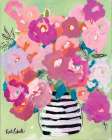 Poppies in Strawberry And Taffy Art Deco Print