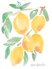 Kitchen Lemons Art Print