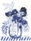 Blue Blooms I Art Print