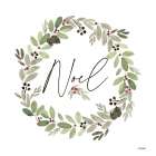 Noel Wreath Art Print
