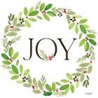 Joy Wreath Art Print