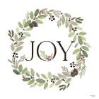 Joy Wreath Art Print