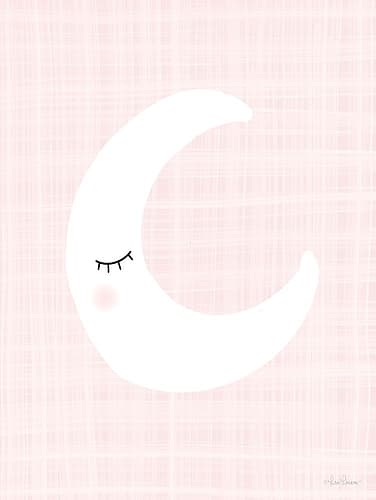 Moon on Pink Kids Print