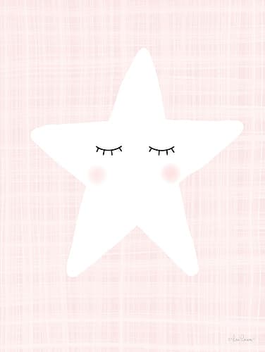 Star on Pink Kids Print