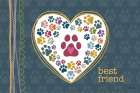 Best Friend Heart Art Print