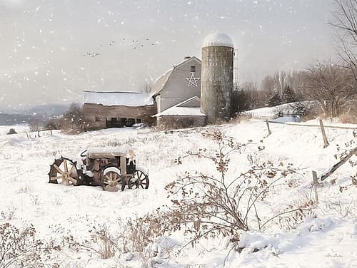 Simple Country Christmas Art Print