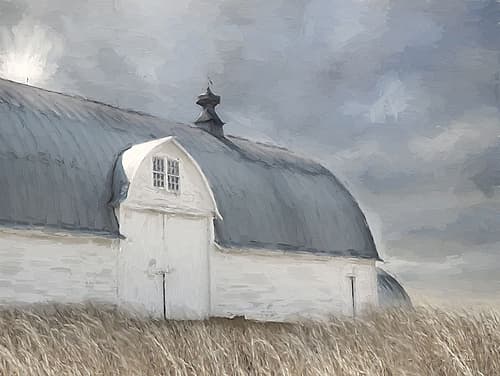 Blue and Gray Day Nature Print