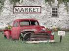 Truck at Market Art Print