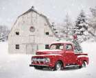 Red Christmas Art Print
