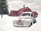 Grand Barn in Winter Art Print