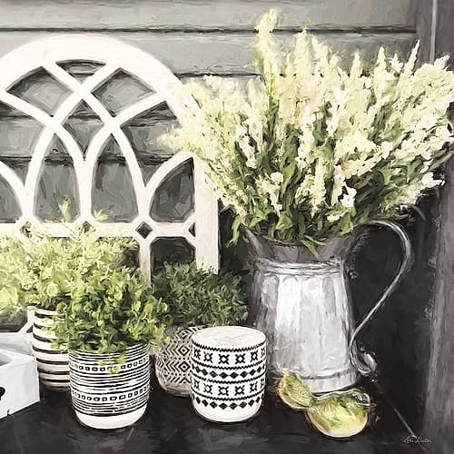 Black and Green Still Life Art Print