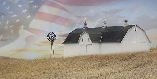 Long May She Wave Landscape Print