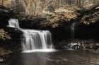Golden Waterfall I Art Print