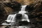 Golden Waterfall II Art Print