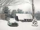 Winter on the Old Farm Art Print