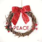 Peace Vine Wreath Art Print