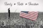 Family, Faith, Freedom Art Print