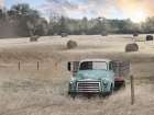 Old Hay Truck Art Print