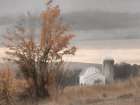 Watkins Glen Farm in Autumn Art Print