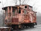 Rustic Train Car Art Print