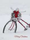 Merry Christmas Bicycle Art Print