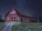 Patriotic Country Night Art Print