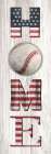 Patriotic Baseball Home Sign Art Print