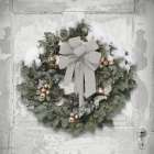 Silver and Gold Wreath Art Print
