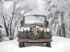 Vintage Christmas Delivery Art Print