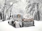 Yule Logs Art Print