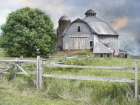 Round Barn in Summer Art Print