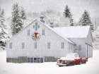 Snowfall on the Farm Art Print