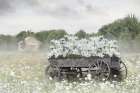 Bouquet on Wheels Art Print
