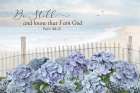 Be Still Coastal Hydrangeas Art Print
