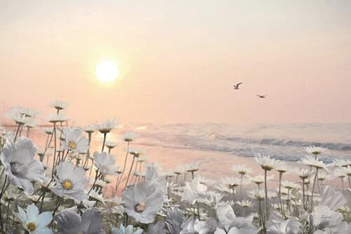 Sea Breeze and Petals Art Print