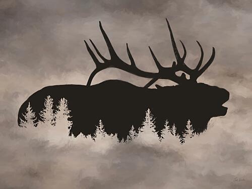 Woods Within Elk Art Print
