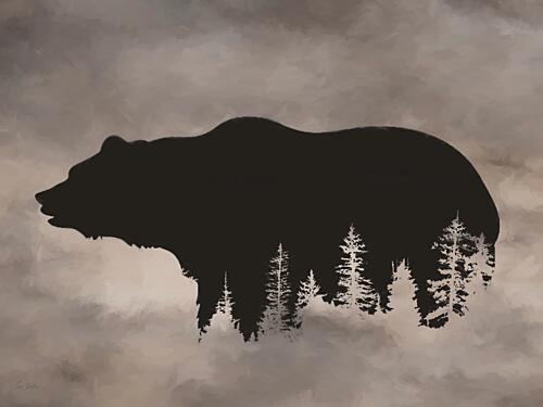 Woods Within Bear Art Print