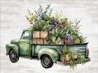 Vintage Flower Truck IV Art Print