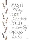 Laundry Schedule Art Print