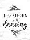 This Kitchen is for Dancing Art Deco Print