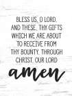 Bless Us Minimalist Print