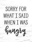 When I Was Hungry Art Deco Print