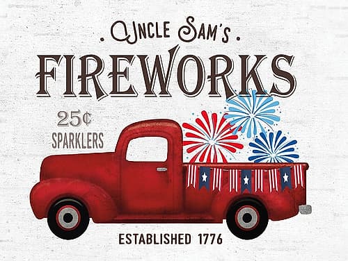 Uncle Sams Fireworks - Truck Signs Print