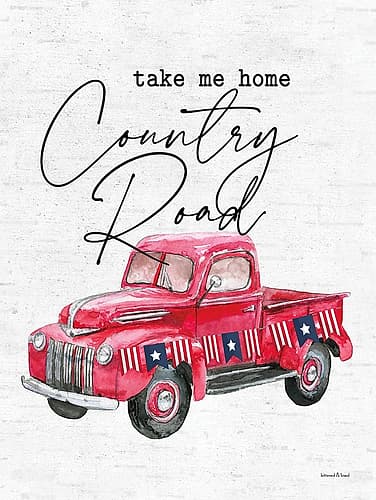 Country Road Inspirational Print