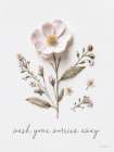 Wash Your Worries Away Pressed Flowers Art Print