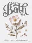 Hot Bath Pressed Flowers I Art Print