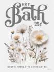 Hot Bath Pressed Flowers II Art Print