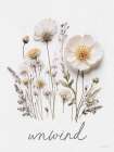 Unwind Pressed Flowers Art Print